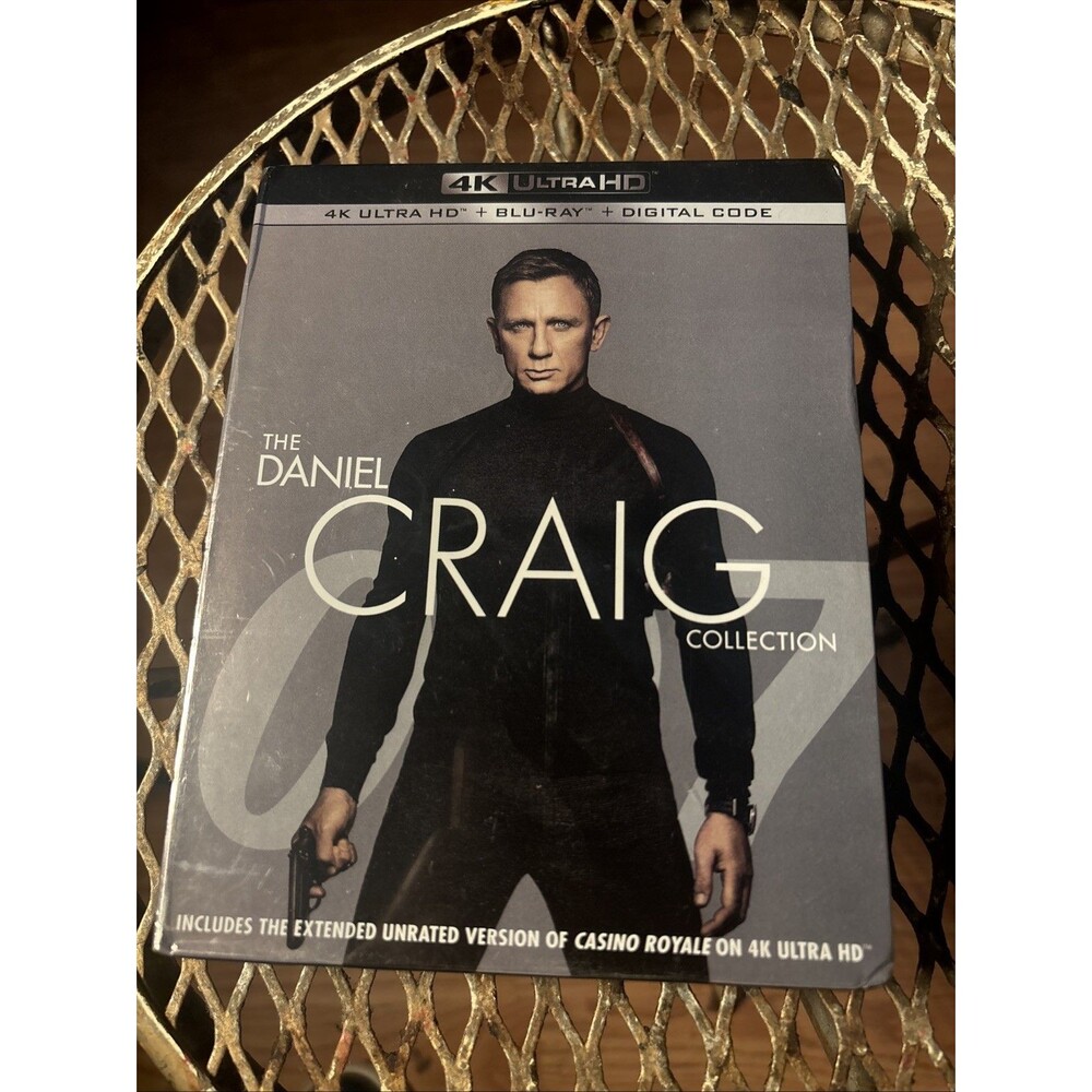 The Daniel Craig Collection 4K Ultra HD & Blu-Ray 4-Films 8-Disc New Sealed